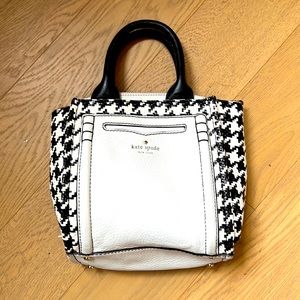 Kate Spade Black and White Houndstooth Purse